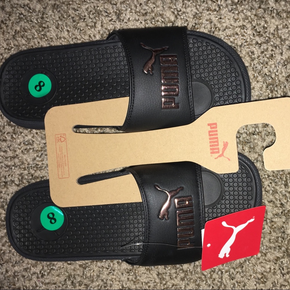 Puma Slides Glossy Logo